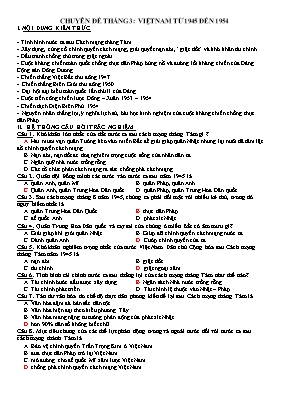 77 Câu hỏi trắc nghiệm Lịch sử lớp 12 (Có đáp án)
